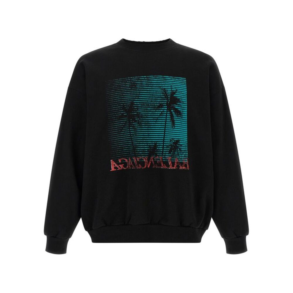 Balenciaga Men Distressed Detail Sweatshirt